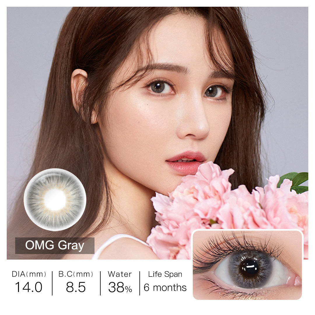 OMG Gray Colored Contacts - Image 4 | Colored Contacts | FreshGo