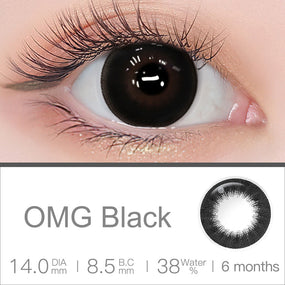 OMG Black Colored Contacts | Colored Contacts | FreshGo