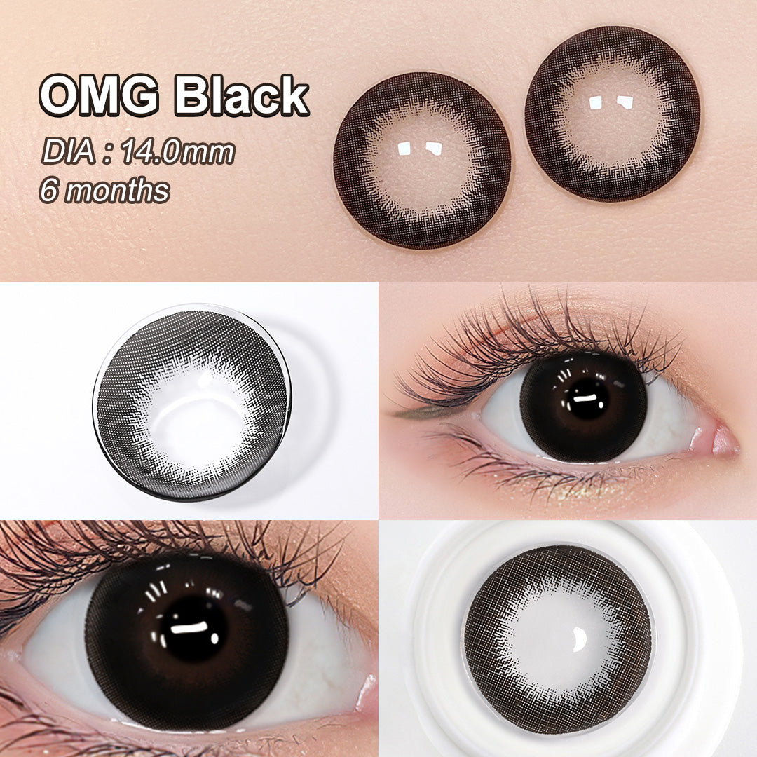 OMG Black Colored Contacts - Image 3 | Colored Contacts | FreshGo