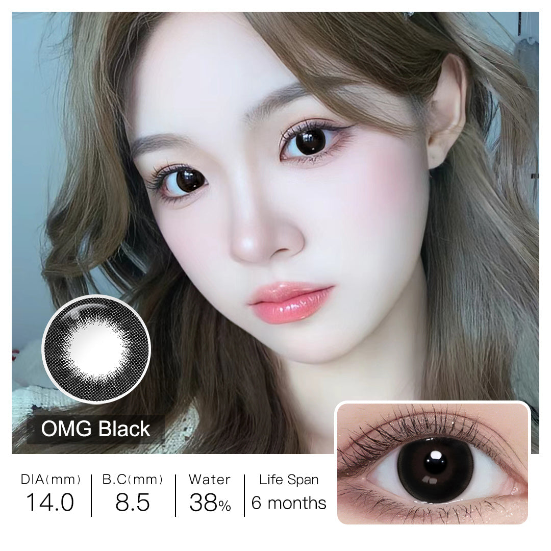 OMG Black Colored Contacts - Image 4 | Colored Contacts | FreshGo