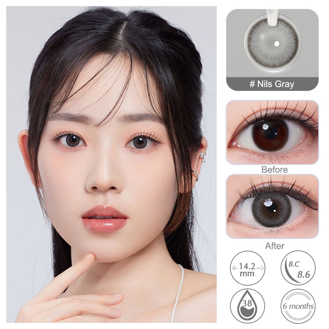 Nils Gray Colored Contacts - Image 2 | Colored Contacts | FreshGo