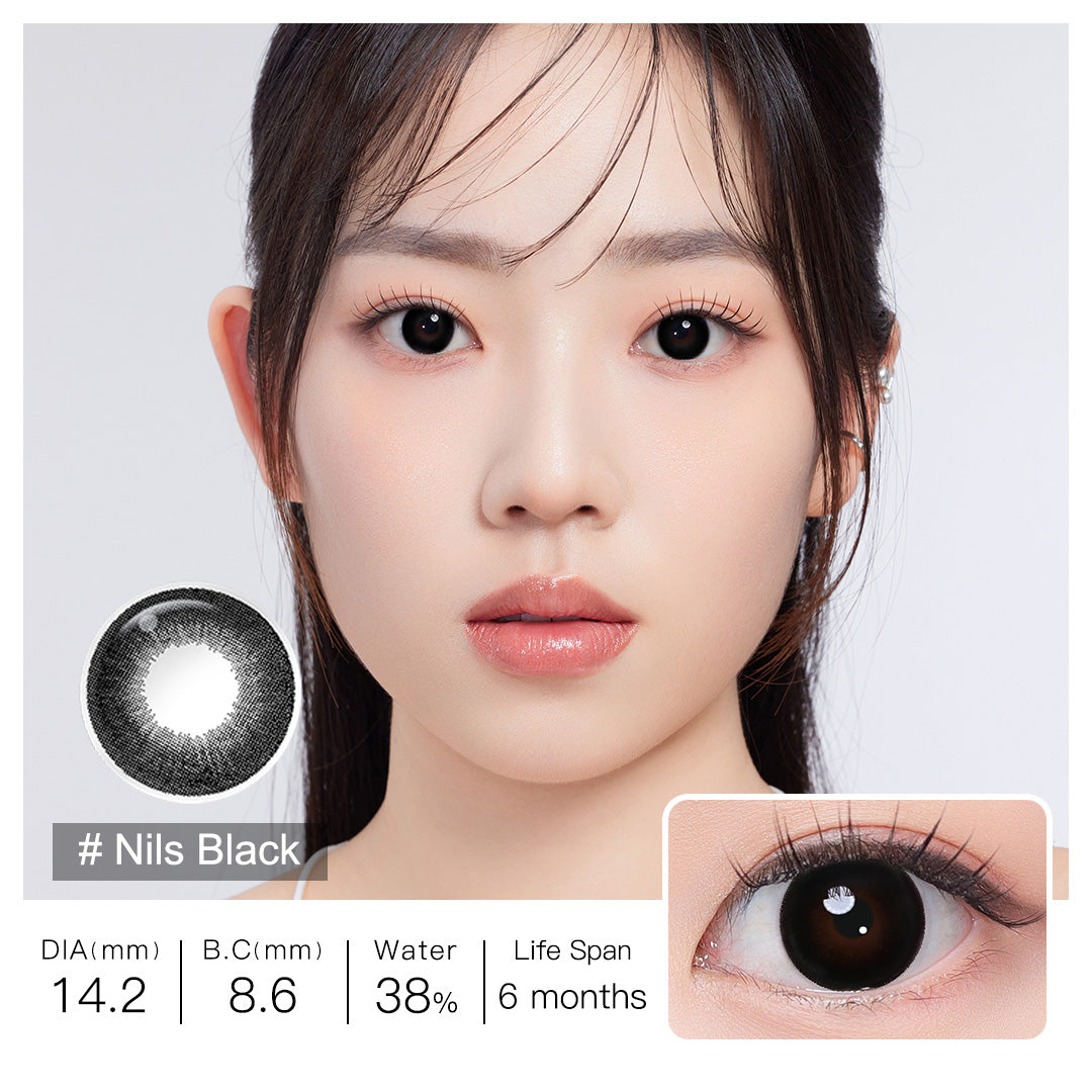 NILS Black Colored Contacts - Image 4 | Colored Contacts | FreshGo