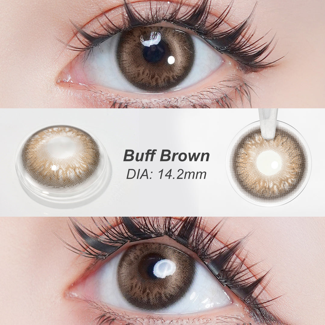 BLUSH GIRL Buff Brown Colored Contacts - Image 3 | Colored Contacts | FreshGo