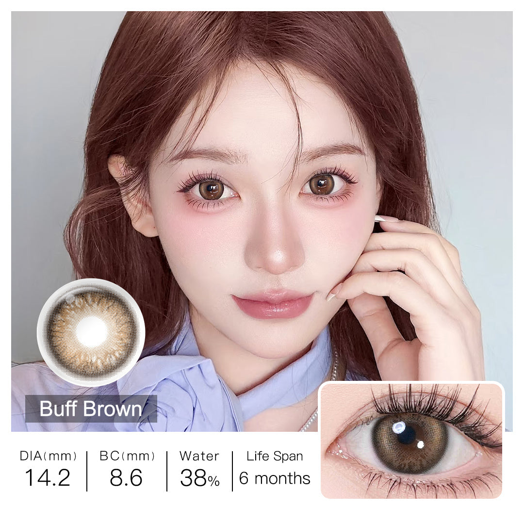 BLUSH GIRL Buff Brown Colored Contacts - Image 4 | Colored Contacts | FreshGo