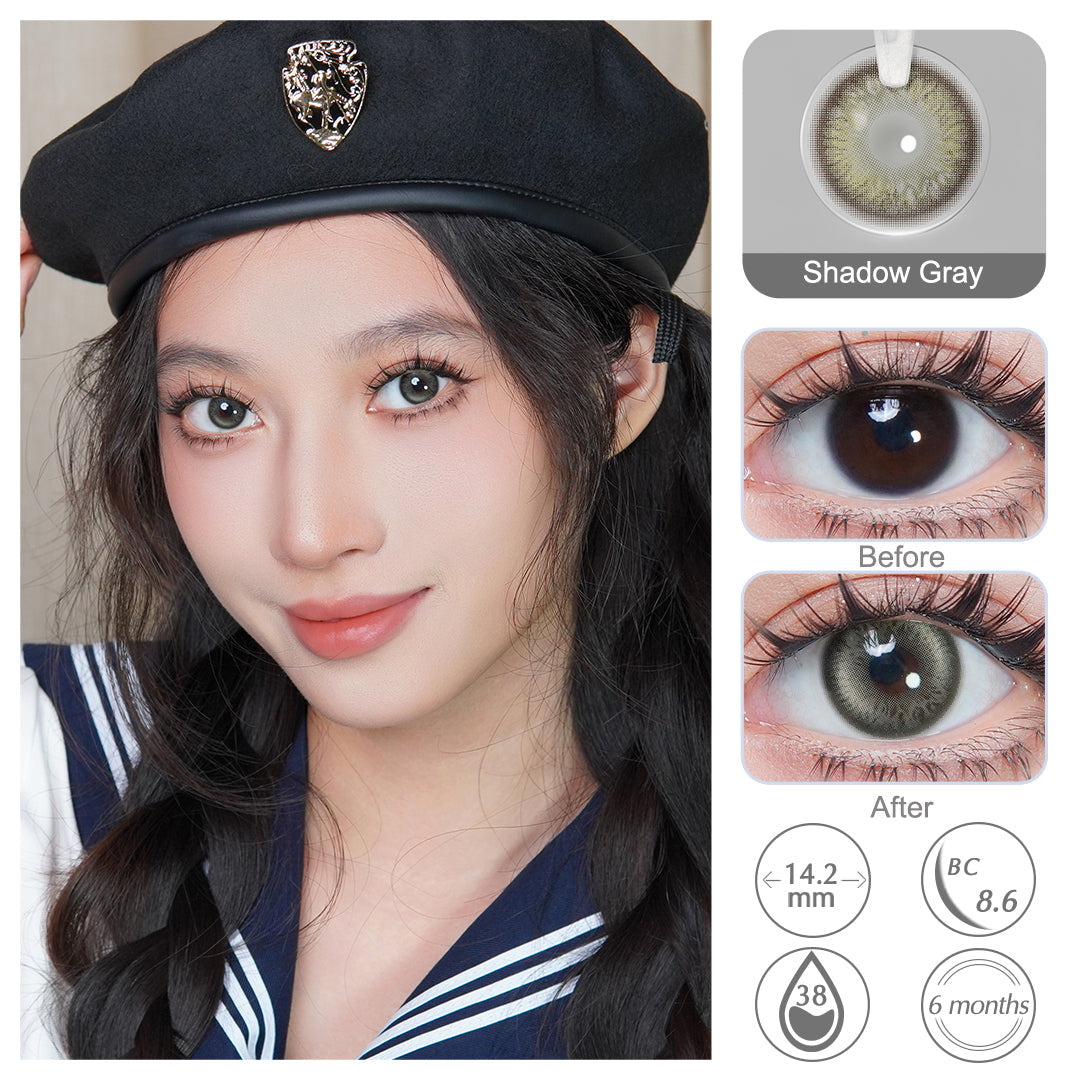 BLUSH GIRL Shadow Gray Colored Contacts - Image 2 | Colored Contacts | FreshGo