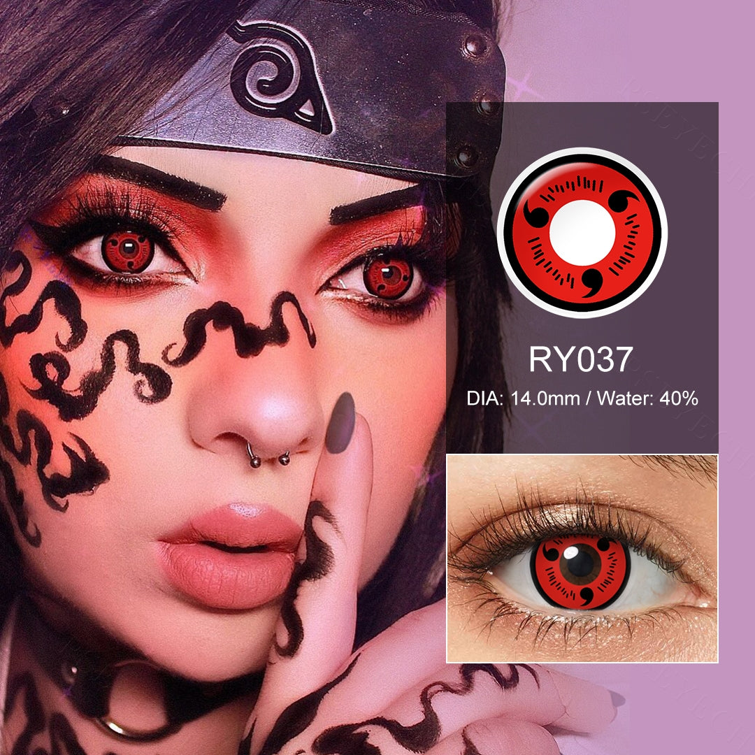 Sasuke 3 Tomoe Sharingan Eye Contacts - Image 2 | Colored Contacts | FreshGo