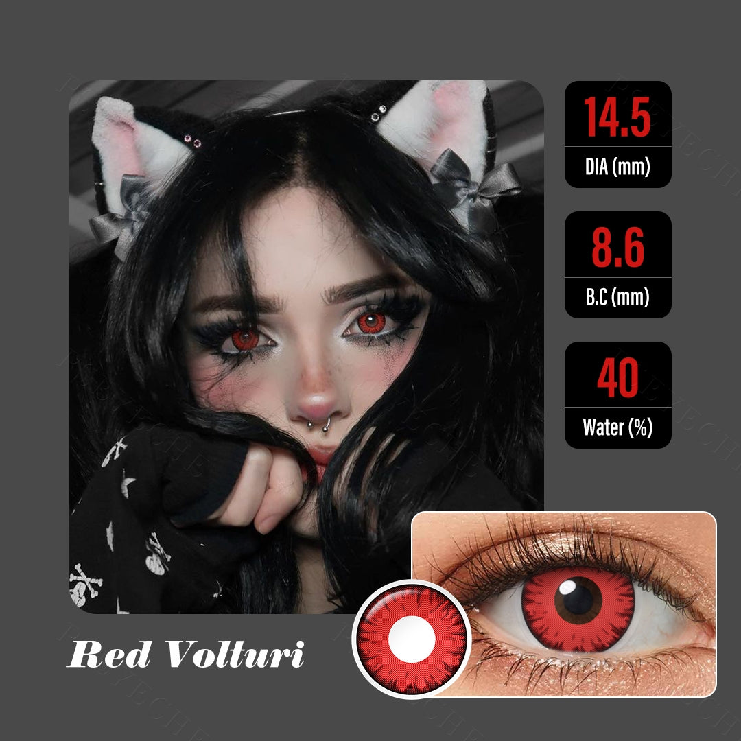 Red Twilight Volturi Contact Lenses - Image 4 | Colored Contacts | FreshGo