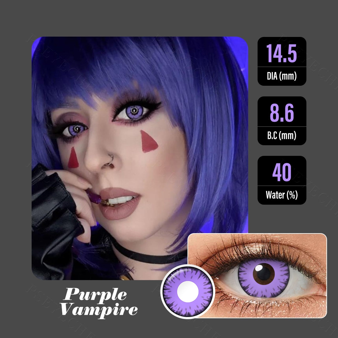 Purple Vampire Halloween Contacts for Twilight - Image 6 | Colored Contacts | FreshGo
