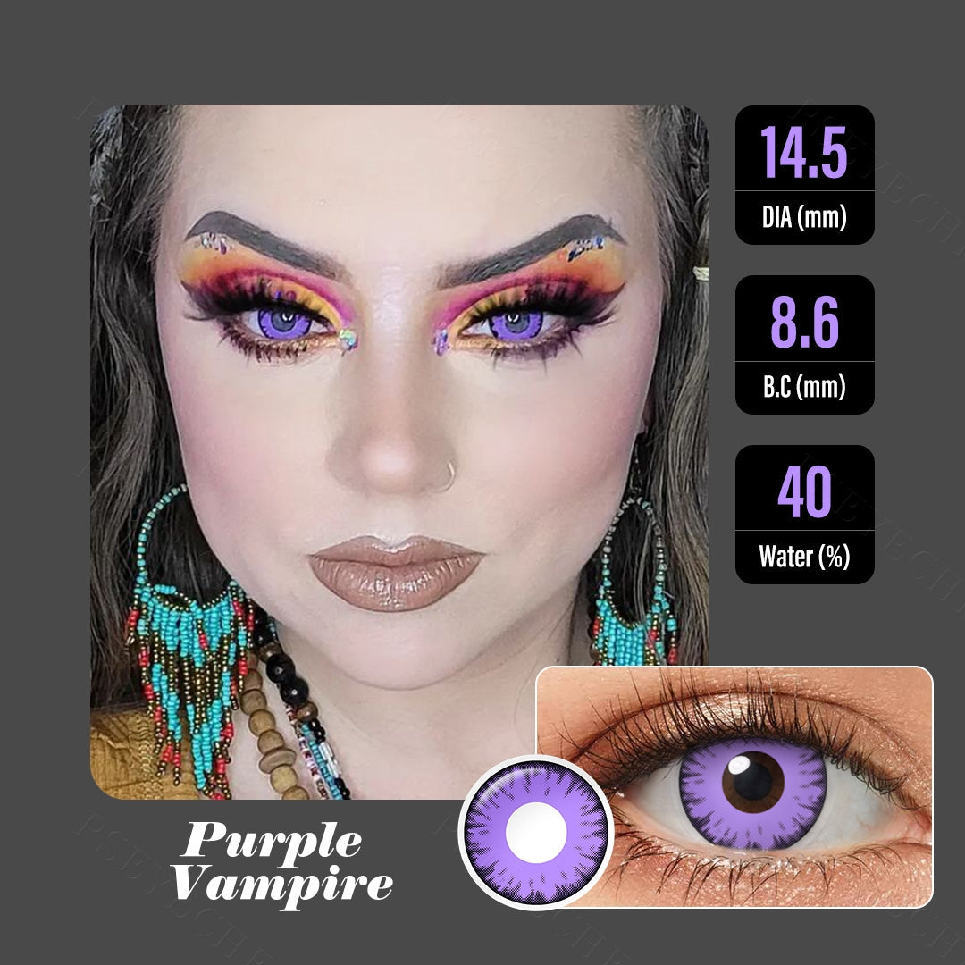 Purple Vampire Halloween Contacts for Twilight - Image 7 | Colored Contacts | FreshGo