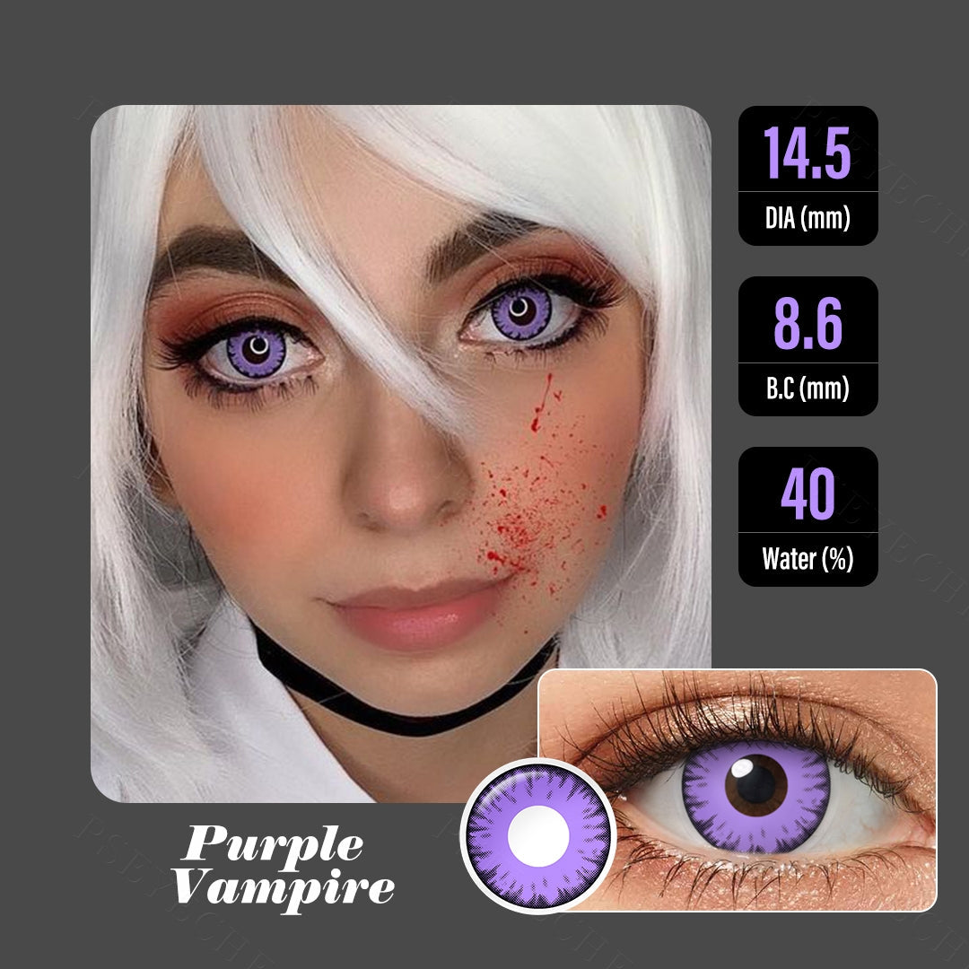Purple Vampire Halloween Contacts for Twilight - Image 5 | Colored Contacts | FreshGo