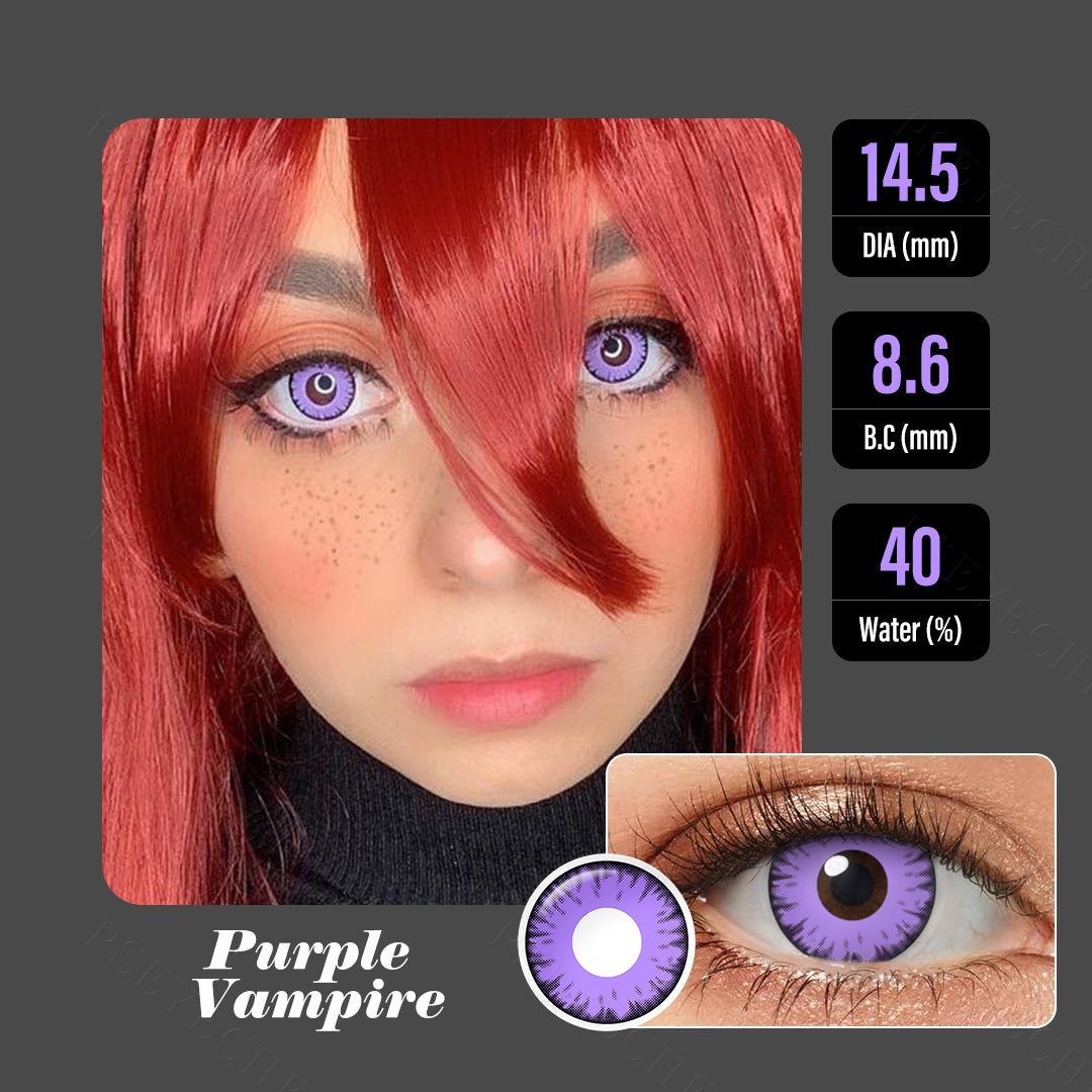 Purple Vampire Halloween Contacts for Twilight - Image 4 | Colored Contacts | FreshGo