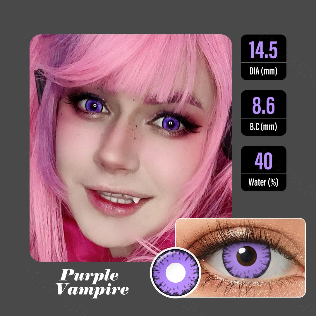Purple Vampire Halloween Contacts for Twilight - Image 3 | Colored Contacts | FreshGo