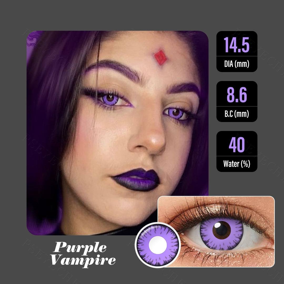 Purple Vampire Halloween Contacts for Twilight - Image 8 | Colored Contacts | FreshGo