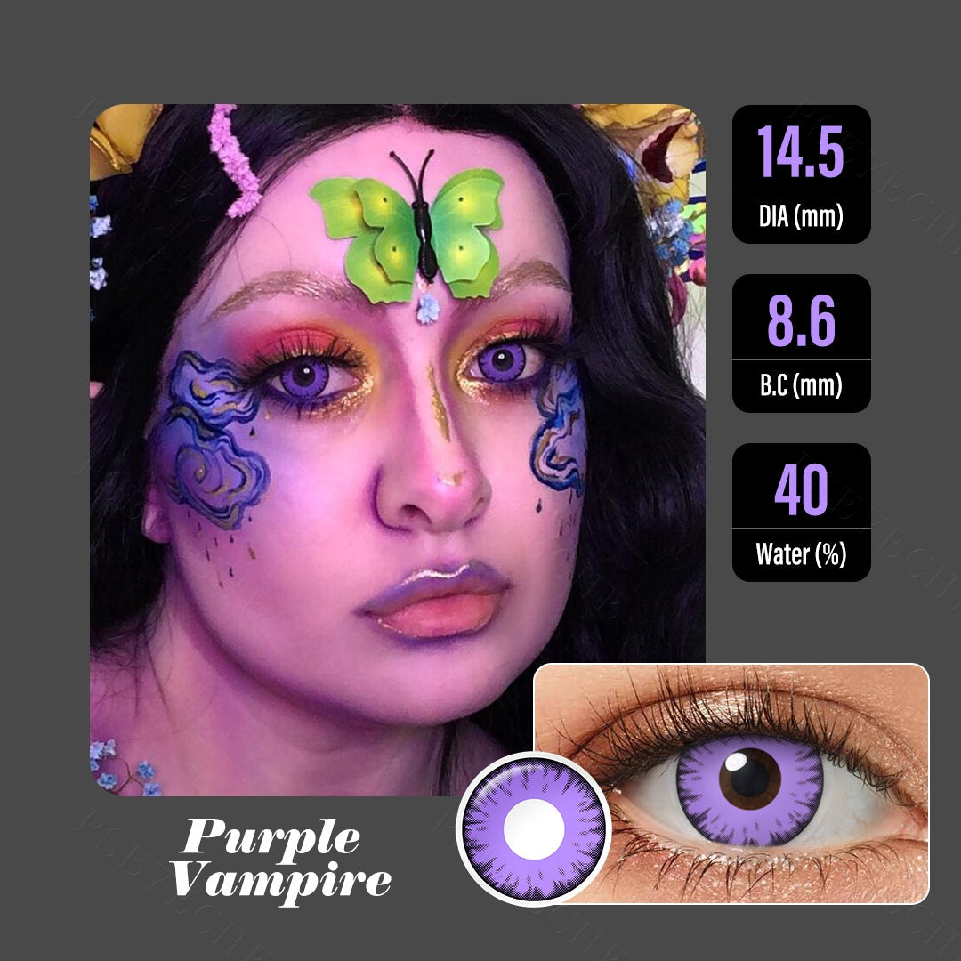 Purple Vampire Halloween Contacts for Twilight - Image 9 | Colored Contacts | FreshGo