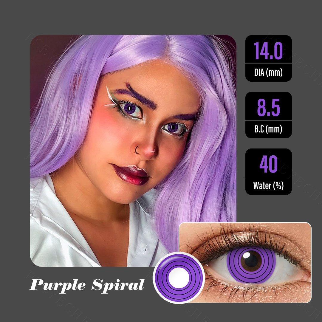 Rinnegan Purple Spiral Halloween Contacts - Image 4 | Colored Contacts | FreshGo