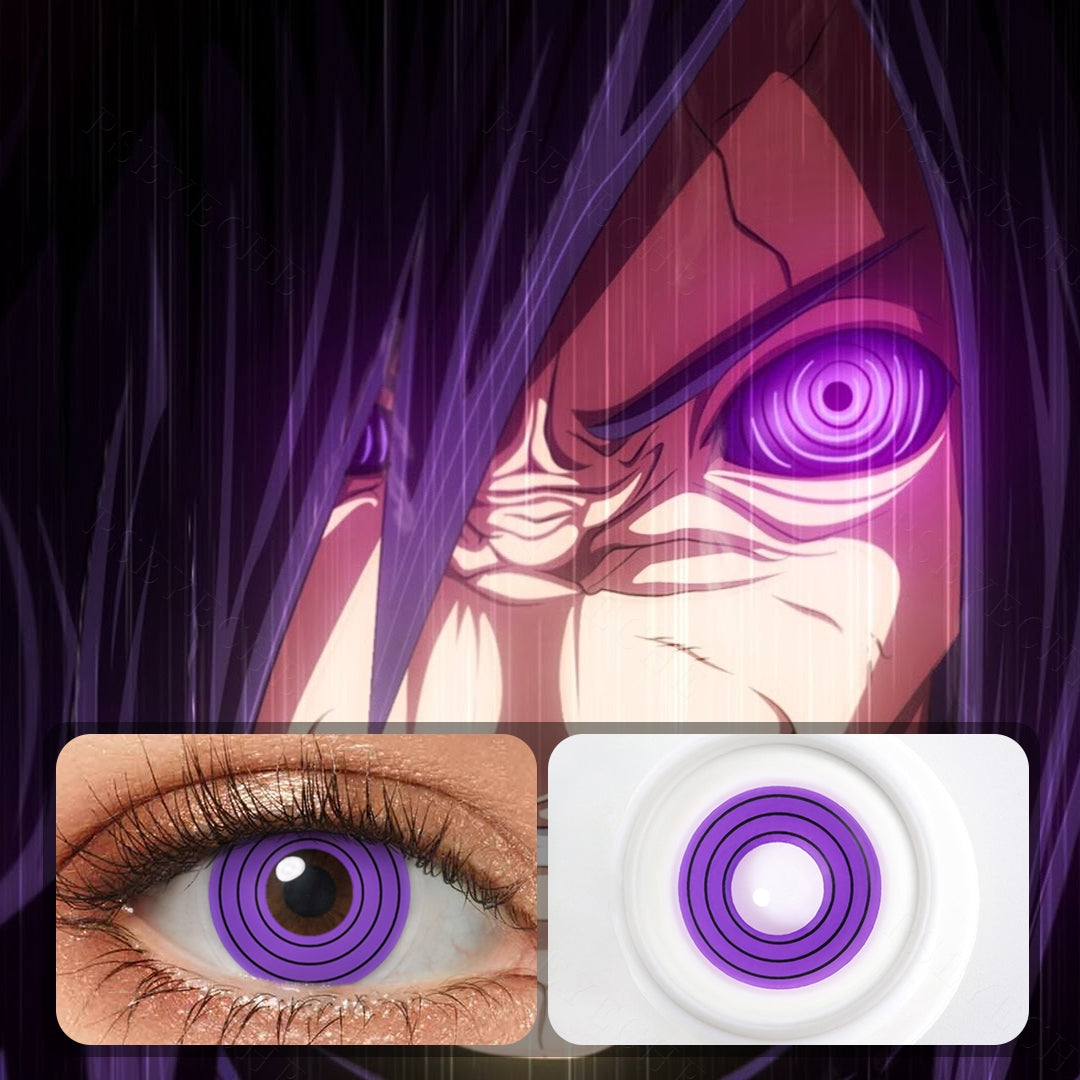 Rinnegan Purple Spiral Halloween Contacts - Image 2 | Colored Contacts | FreshGo