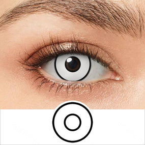 White Rim Halloween Contacts | Colored Contacts | FreshGo