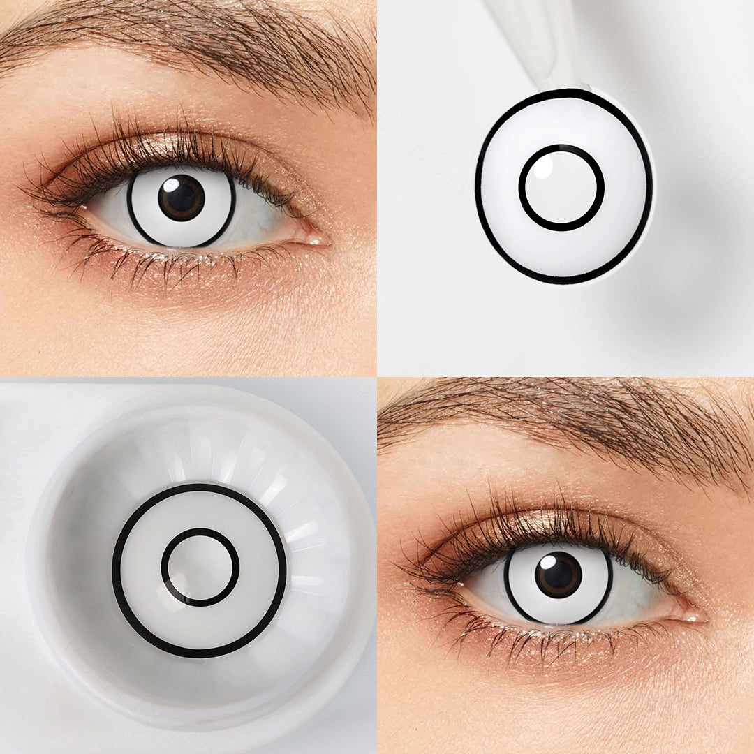 White Rim Halloween Contacts - Image 6 | Colored Contacts | FreshGo