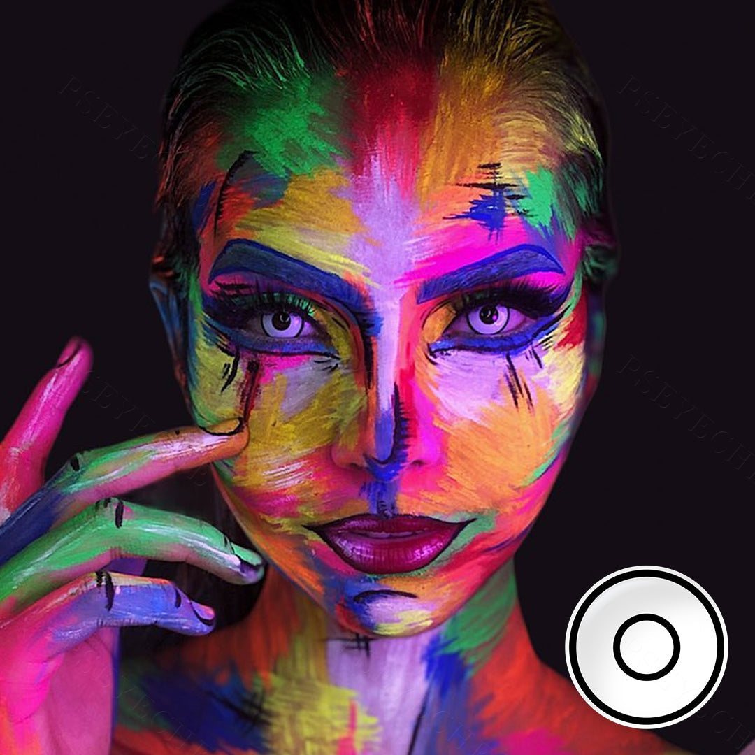 White Rim Halloween Contacts - Image 2 | Colored Contacts | FreshGo