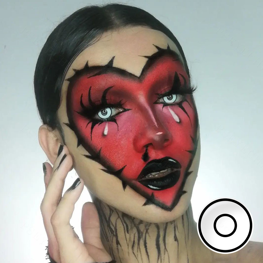 White Rim Halloween Contacts - Image 4 | Colored Contacts | FreshGo