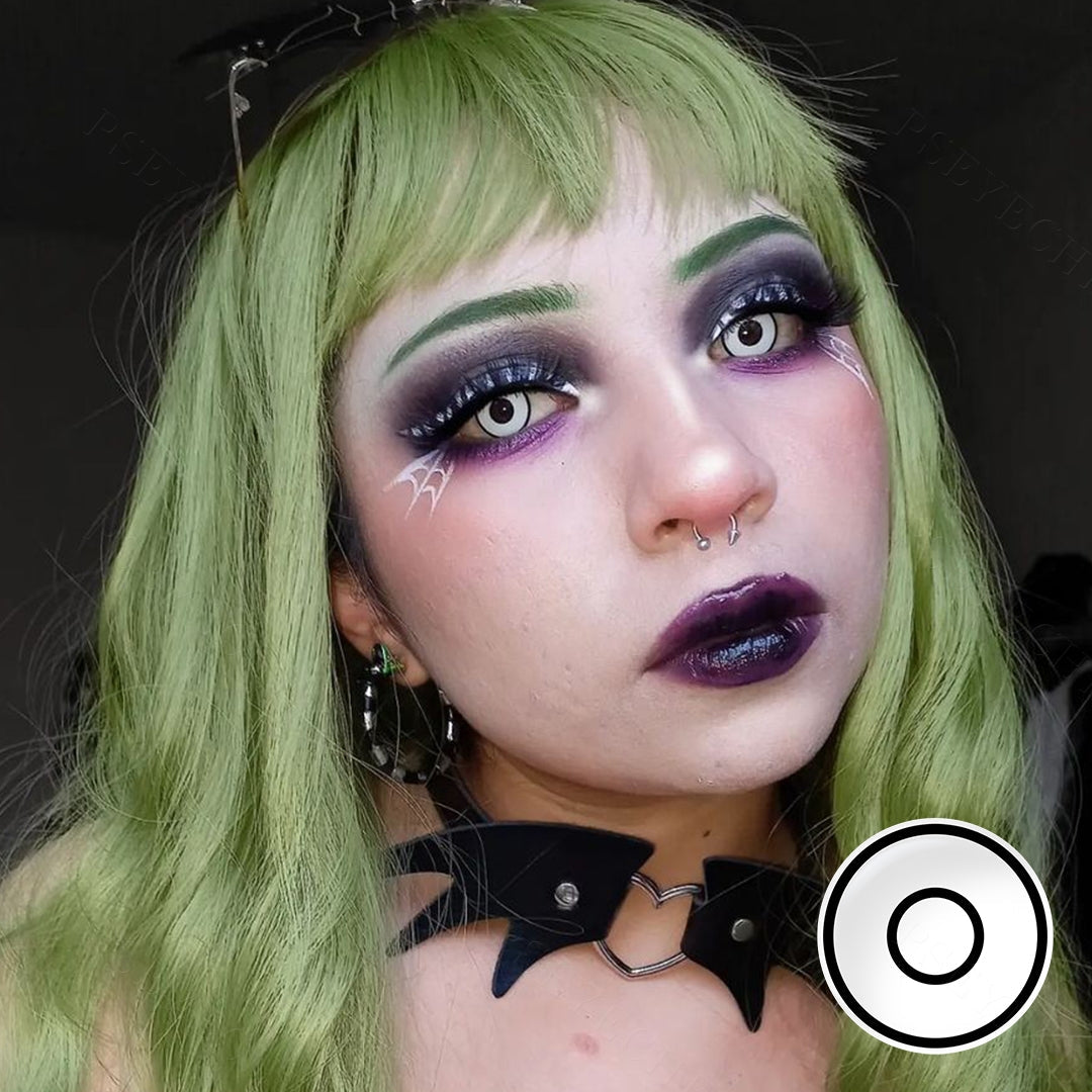 White Rim Halloween Contacts - Image 3 | Colored Contacts | FreshGo