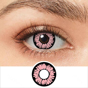 Demon Glamor Pink Cosplay Contacts | Colored Contacts | FreshGo