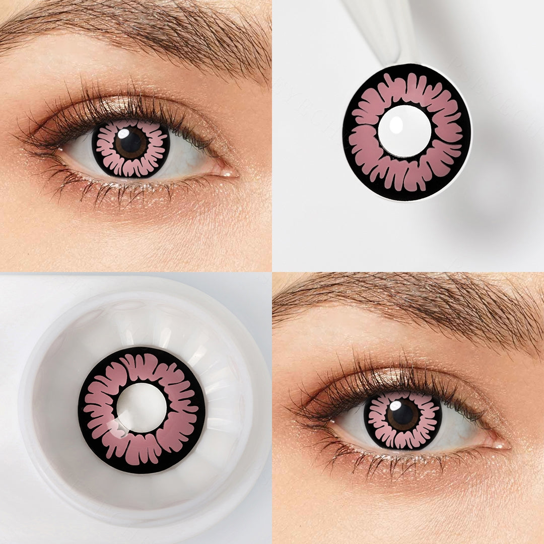Demon Glamor Pink Cosplay Contacts - Image 2 | Colored Contacts | FreshGo