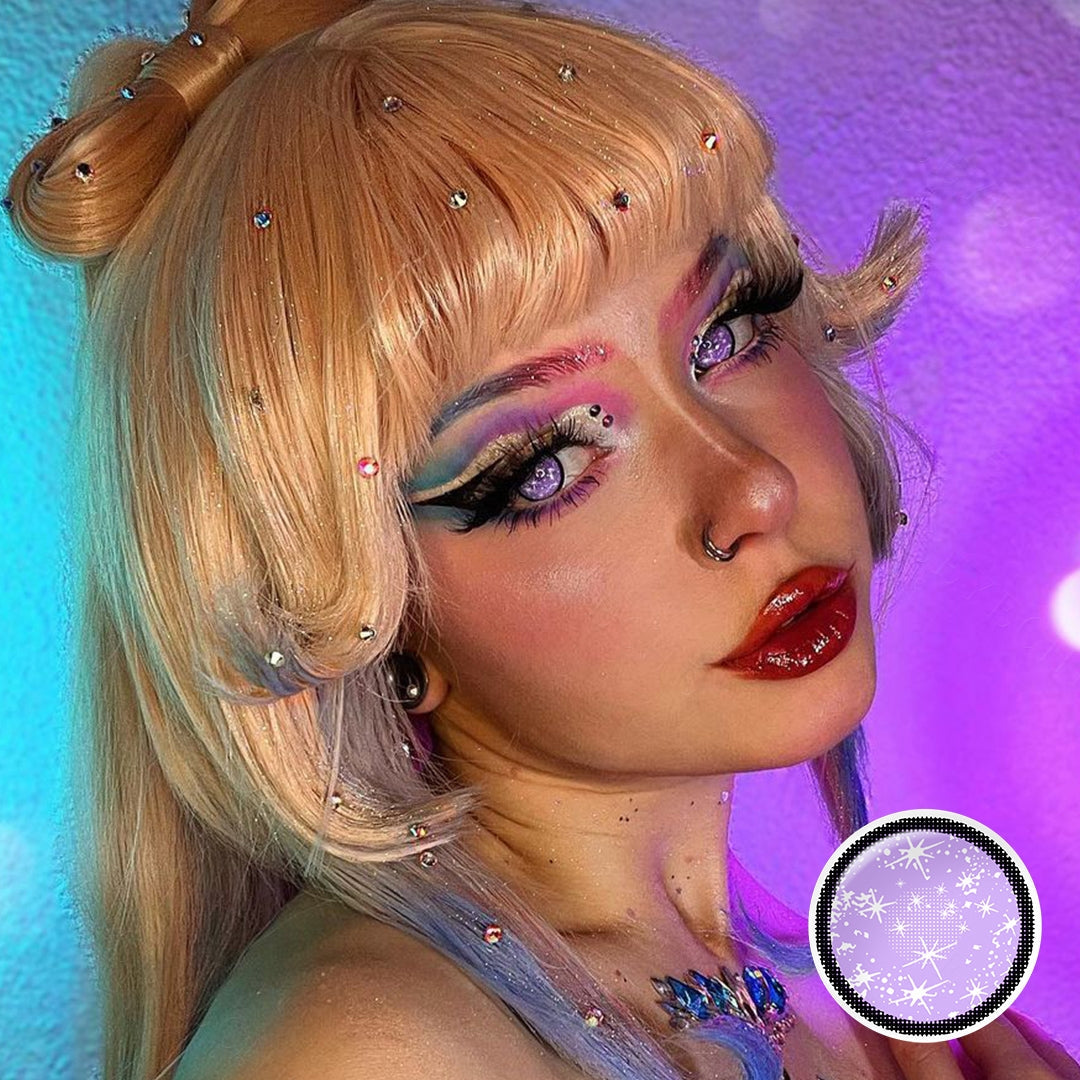 Cosplay Violet Galaxy Contacts - Image 2 | Colored Contacts | FreshGo