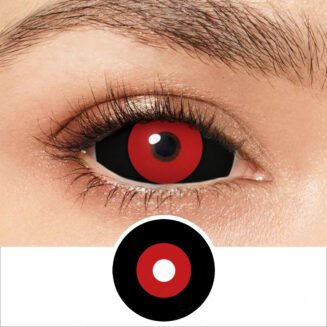 Jigsaw Black and Red Sclera Lenses