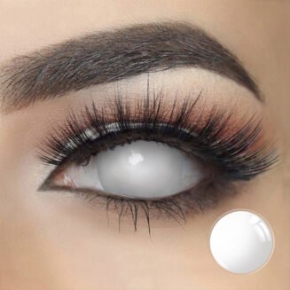 Blind White Mini Sclera Contacts