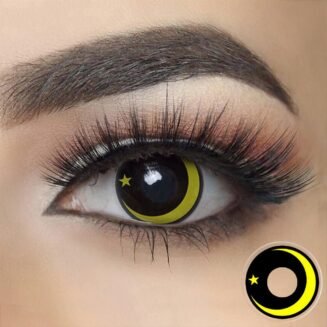 Yellow Galaxy Halloween Cosplay Contacts