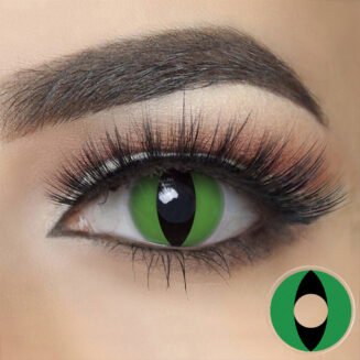 Green Cat Eye Halloween Contacts