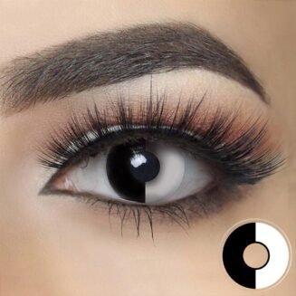 Black & White Halloween Cosplay Contacts