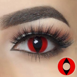 Red Cat Eye Halloween Contacts