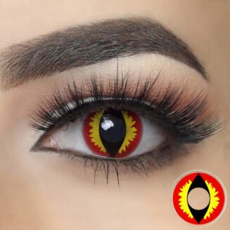 Red Lizard Eye Halloween Contacts
