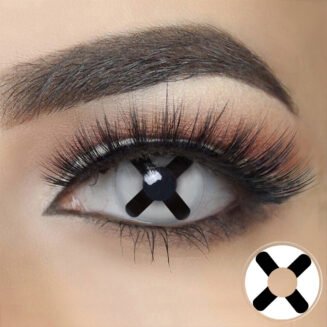 Black Cross White Cosplay Contacts