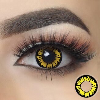Yellow New Moon Twilight Vampire Cosplay Contacts