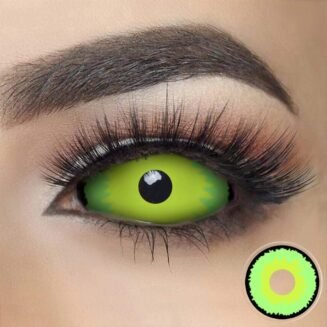 Green Demon Sclera Halloween Contacts