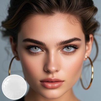 Hidrocor Icy Gray Colored Contacts