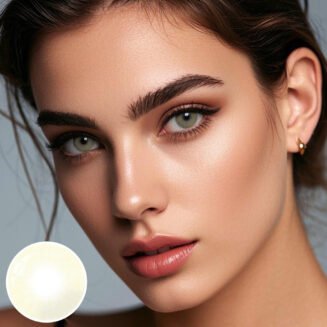 Hidrocor Crystal Yellow Colored Contacts