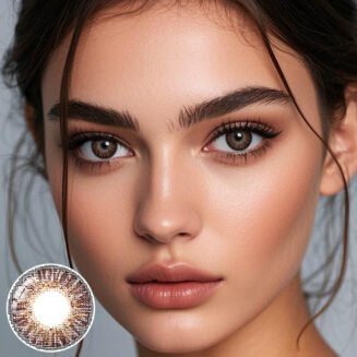 3 Tone Brown Colored Contacts