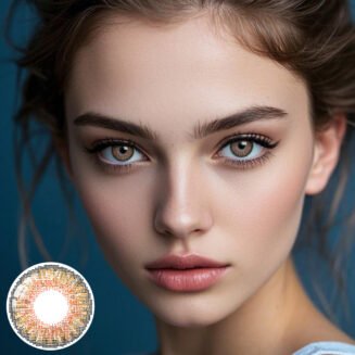 3 Tone Honey Colored Contacts