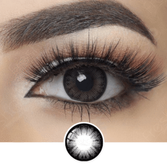 Supersize Black Colored Contacts