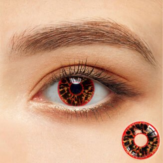 Red Vein Halloween Cosplay Contacts