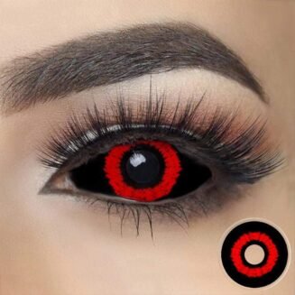 Red Shock Sclera Halloween Lenses