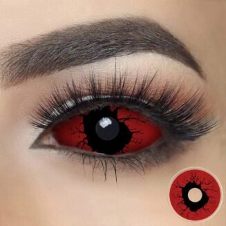 Red Slipknot Sclera Halloween Contacts