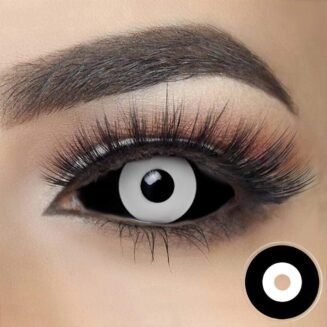 Black and White Sclera Halloween Lenses