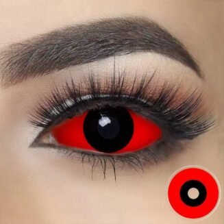Red and Black Sclera Halloween Lenses