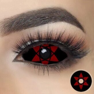 Sasuke Mangekyou Sharingan Sclera Halloween Lenses